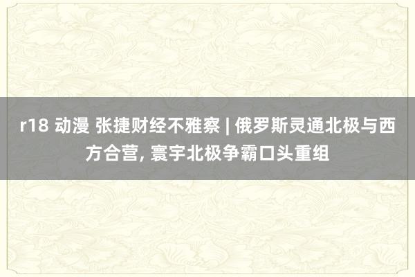 r18 动漫 张捷财经不雅察 | 俄罗斯灵通北极与西方合营, 寰宇北极争霸口头重组